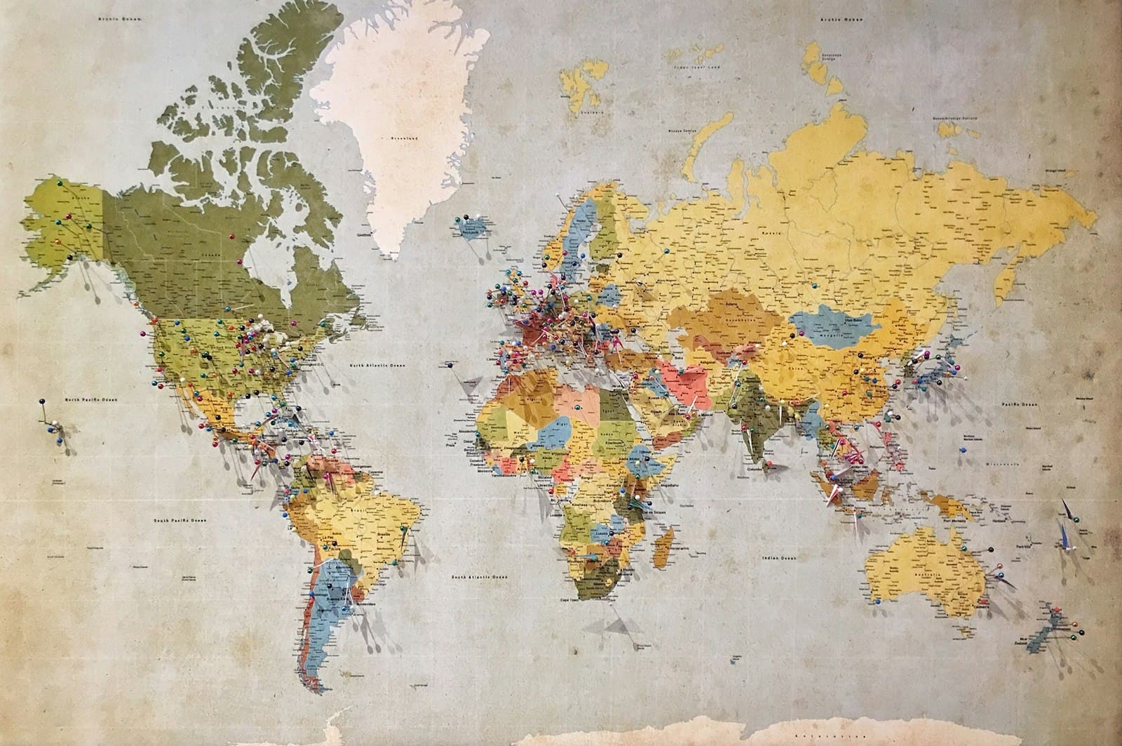 Local map view on a laptop screen used for SEO and local search planning